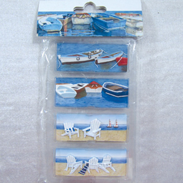 Fridge Magnet (S4) - Boats & Airondack Chair 7x4cm