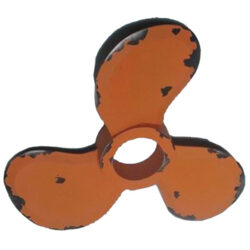 Wooden Propeller Decoration- Retro Orange 34cm