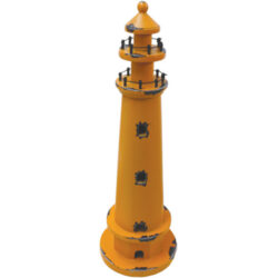 Wooden Lighthouse - Retro Orange 44cm