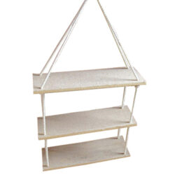 Three Part Rope Shelf 53x35cm