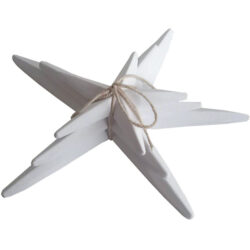 Pack of 3 wooden starfish largest 24cm