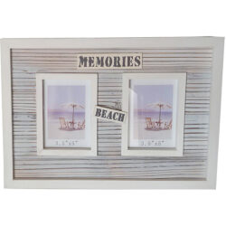 Beach Memories twin photo frame