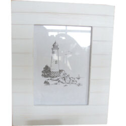 Photo frame Boardwalk Pattern - White