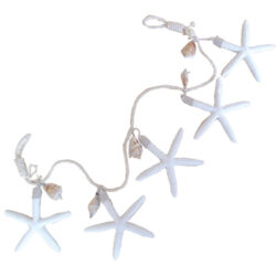 Starfish Garland White 80x13x1cm