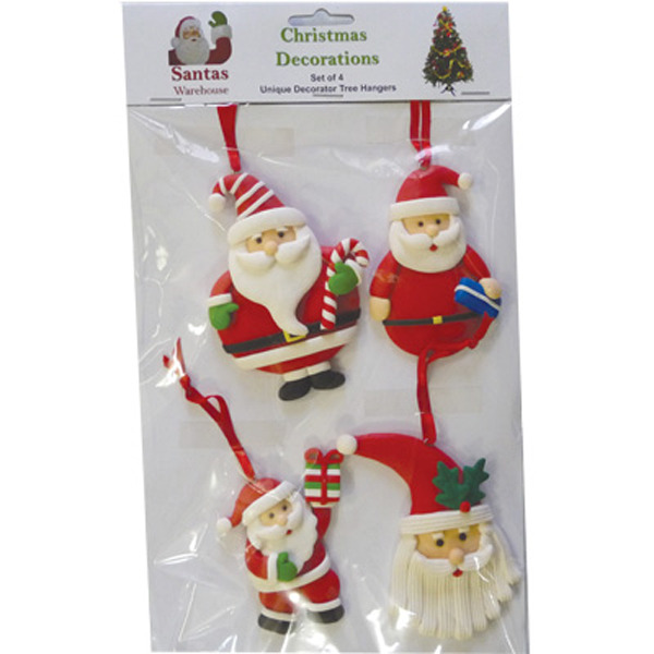 Christmas Hangers (set of 4) - B - approx 7-10cm