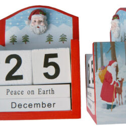 Days To Christmas Calendar - Santa & Reindeer