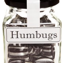 Humbugs Aniseed Boiled Lollies Rock Candy 100g Jars  - Packed In Boxes of 12