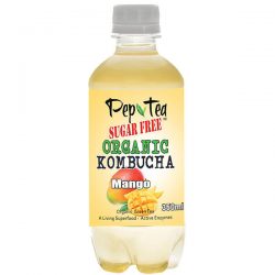 Organic Kombucha Tea - Mango - Sugar Free Drinks 350ml  Box of 12